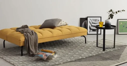 Sofá Cama Click Clack Hallie – Amarillo Yema