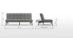 Sofá Cama Click Clack Hallie – Gris Manhattan
