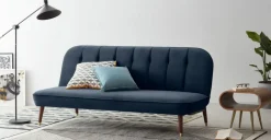 Sofá Cama Click Clack Margot – Azul Zafiro