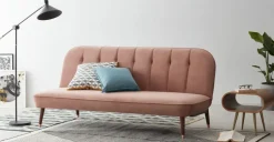 Sofá Cama Click Clack Margot – Rosa Ruborizado