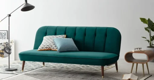 Sofá Cama Click Clack Margot – Azul Seafoam