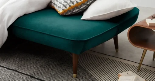 Sofá Cama Click Clack Margot – Azul Seafoam