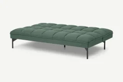 Sofá Cama Hallie, Verde Bahía Con Patas Negras