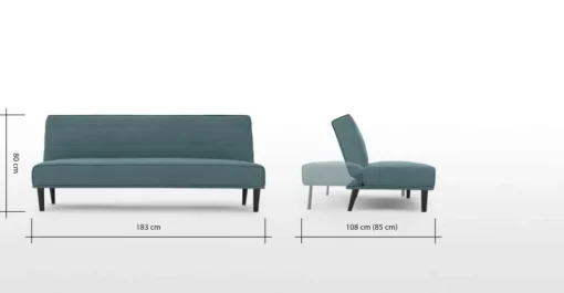 Sofá Cama Kitto – Azul Helado