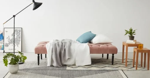 Sofá Cama Slipper – Rosa Vintage.