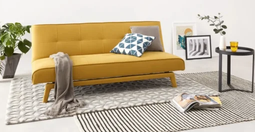 Sofá Cama Yoko – Amarillo Caramelo