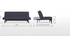 Sofá Cama Yoko – Azul Cuarzo