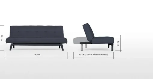 Sofá Cama Yoko – Azul Cuarzo