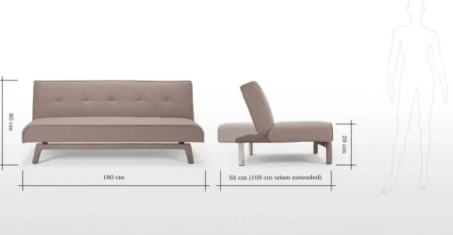 Sofá Cama Yoko – Marrón Pálido