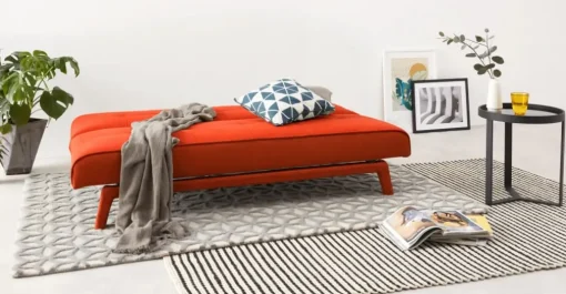 Sofá Cama Yoko – Naranja Atómico