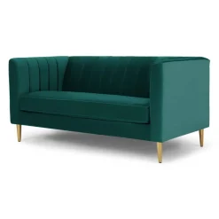 Sofá de 2 Cuerpos Amicie – Azul Espuma de Mar