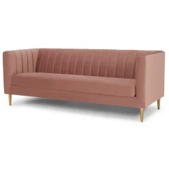 Sofá de 3 Cuerpos Amicie – Rosa Palo