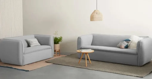 Sofá de 3 Cuerpos Berko – Gris Tiza