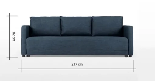 Sofá de 3 Cuerpos Brock – Azul Marino