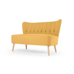 Sofá de 2 Cuerpos Charley – Amarillo Yema