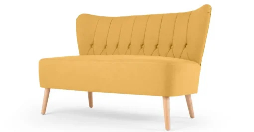 Sofá de 2 Cuerpos Charley – Amarillo Yema