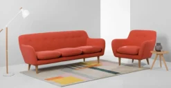 Sofá de 3 Cuerpos Dylan – Naranja Revival