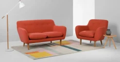 Sofá de 2 Cuerpos Dylan – Naranja Revival