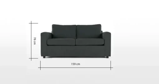 Sofá de 2 Cuerpos Felix – Gris Pizarra Shetland
