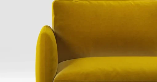 Sofá de 3 Cuerpos Fletcher – Amarillo Azafrán