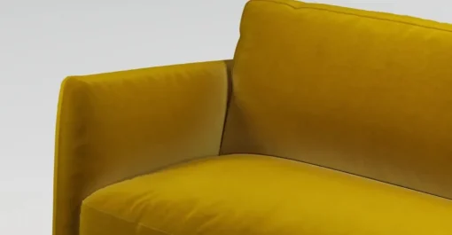 Sofá de 3 Cuerpos Fletcher – Amarillo Azafrán