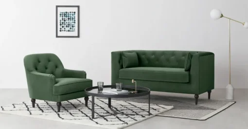 Sofá de 2 Cuerpos Flynn – Verde Olmo