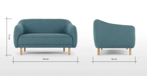 Sofá de 2 Cuerpos Haring – Azul Celeste