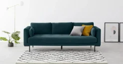 Sofá de 3 Cuerpos Harlow – Azul Seafoam