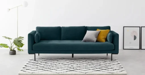 Sofá de 3 Cuerpos Harlow – Azul Seafoam
