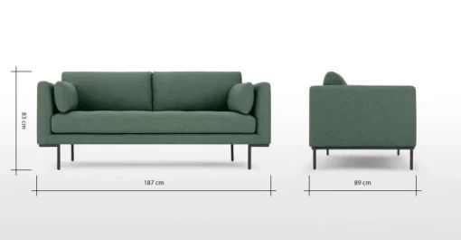 Sofá de 2 Cuerpos Harlow – Verde