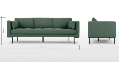 Sofá de 3 Cuerpos Harlow – Verde