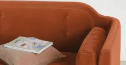 Sofá de 2 Cuerpos Imani – Naranja Tostado