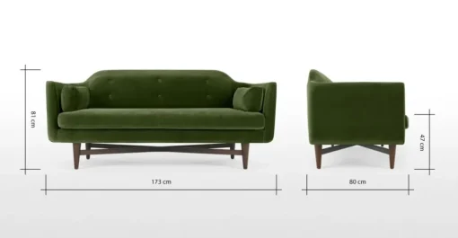 Sofá de 2 Cuerpos Imani – Verde