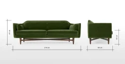 Sofá de 3 Cuerpos Imani – Verde