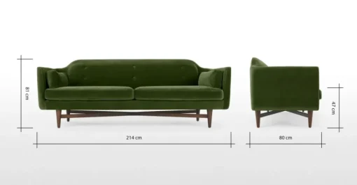 Sofá de 3 Cuerpos Imani – Verde