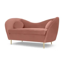 Sofá de 2 Cuerpos Kooper – Blush Pink Velvet