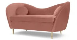 Sofá de 2 Cuerpos Kooper – Blush Pink Velvet