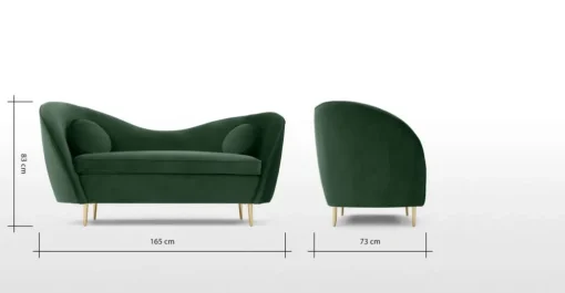Sofá de 2 Cuerpos Kooper – Verde Pino