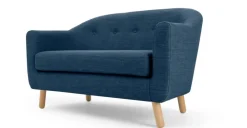 Sofá de 2 Cuerpos Lottie – Azul Puerto