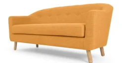 Sofá de 3 Cuerpos Lottie – Amarillo Miel