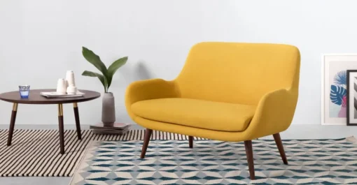 Sofá de 2 Cuerpos Moby – Amarillo Canario