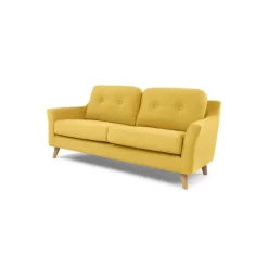 Sofá de 2 Cuerpos Rufus – Amarillo Mostaza