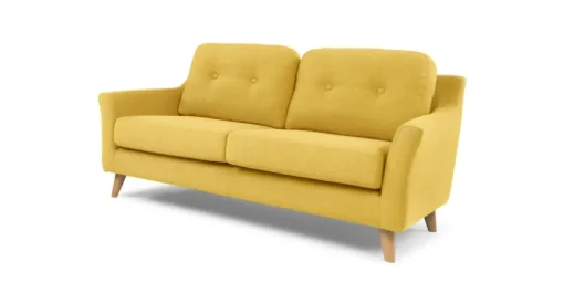 Sofá de 2 Cuerpos Rufus – Amarillo Mostaza