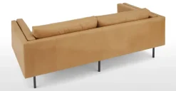 Sofá de 2 Cuerpos Savio – Cuero Marrón