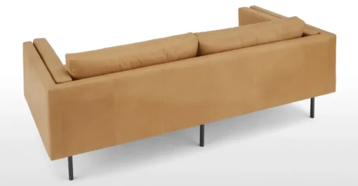 Sofá de 2 Cuerpos Savio – Cuero Marrón