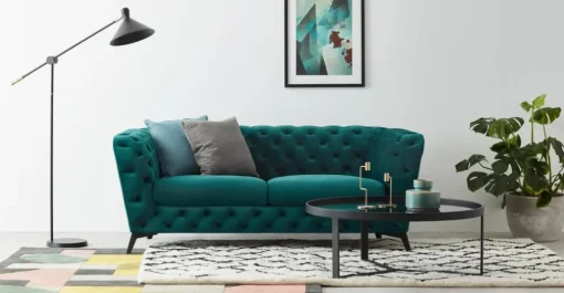 Sofá de 2 Cuerpos Sloan – Azul Seafoam