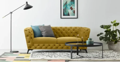 Sofá de 2 Cuerpos Sloan – Dorado Vintage