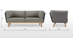Sofá de 3 Cuerpos Tromso – Gris