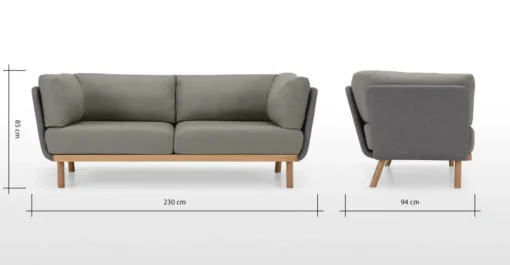 Sofá de 3 Cuerpos Tromso – Gris