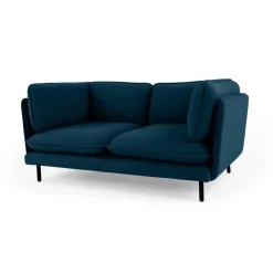 Sofá de 2 Cuerpos Wes – Azul Cerceta Selecto